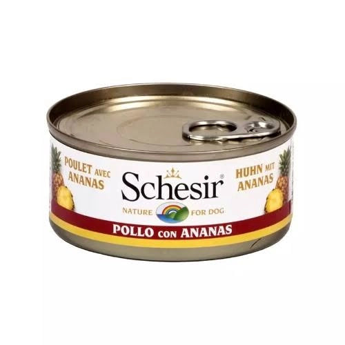 Schesir In Jelly Jöle İçinde Tavuklu ve Ananaslı Yavru Konserve Köpek Konserve Maması, 150 g
