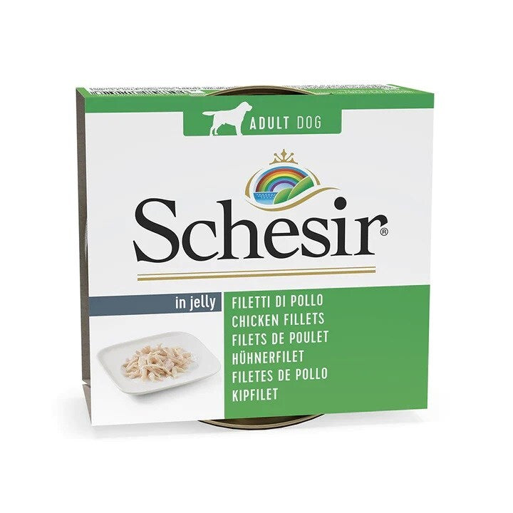 Schesir İn Jelly Tavuk Filetolu Adult Köpek Konserve Mama, 150g