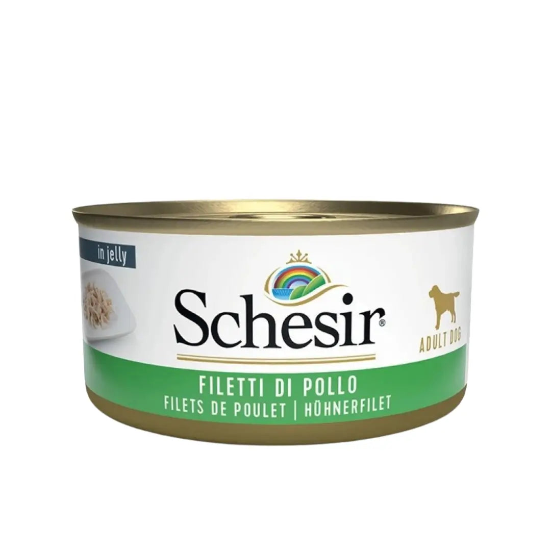 Schesir İn Jelly Tavuk Filetolu Yetişkin Köpek Konserve Mama, 150g
