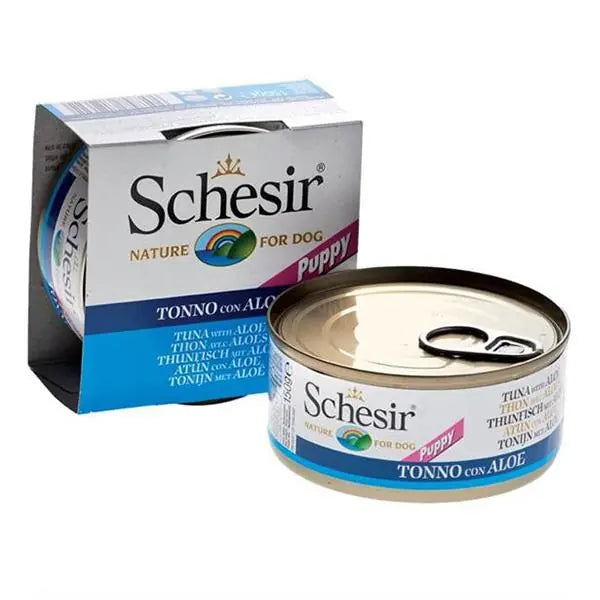 Schesir İn Jelly Ton Balığı ve Aloe Veralı Yavru Köpek Konserve Mama, 150g
