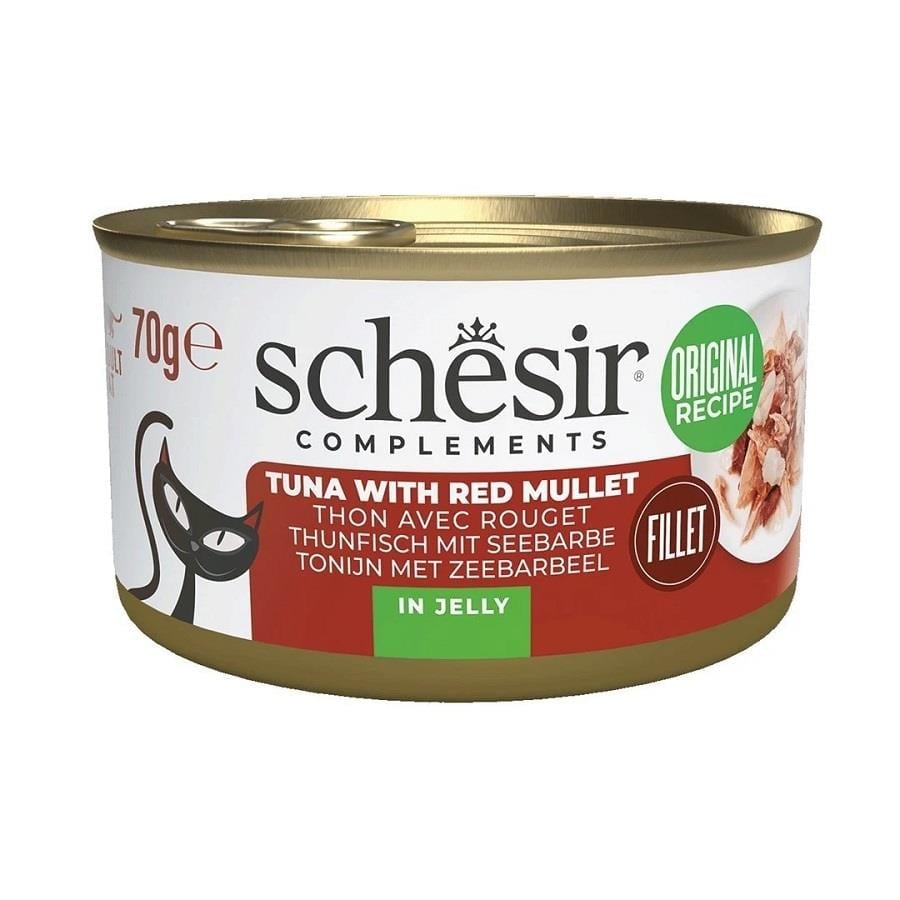 Schesir İn Jelly Tamamlıyıcı Yetişkin Kedi Konserve Mama, 70g