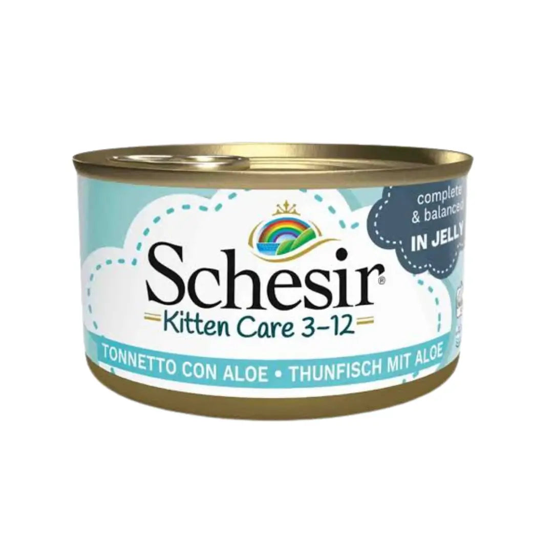 Schesir Ton Balığı ve Aloe Veralı Yavru Kedi Konserve Mama, 85g