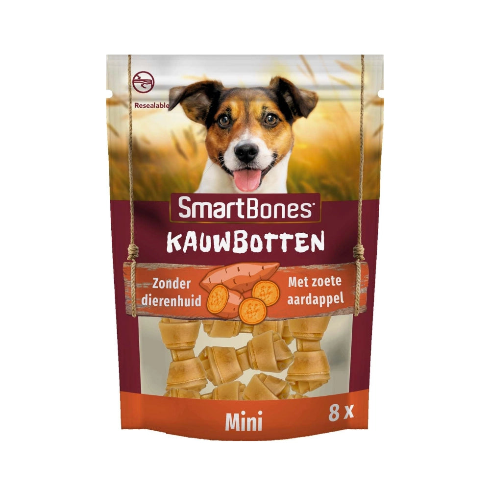 Smart Bones Chew Bone Tatlı Patatesli Köpek Ödül, 8 li Paket, 128g