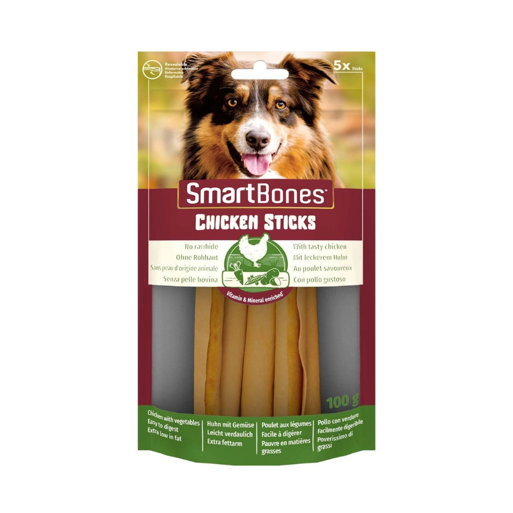 Smart Bones Chicken Sticks Tavuklu Köpek Ödül, 5 li Paket, 100g
