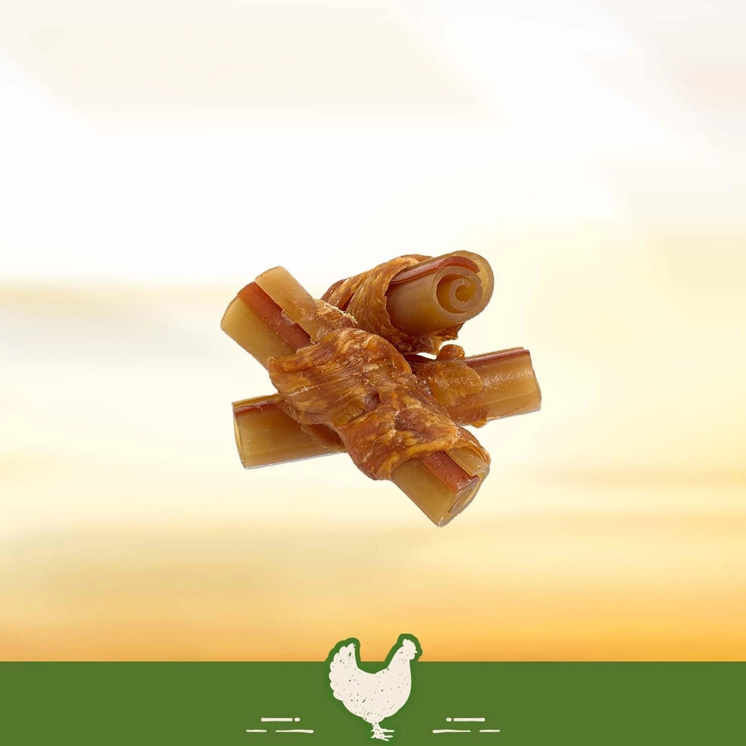 Smart Bones Chicken Wrapped Sticks köpek ödülü 112g yakın plan