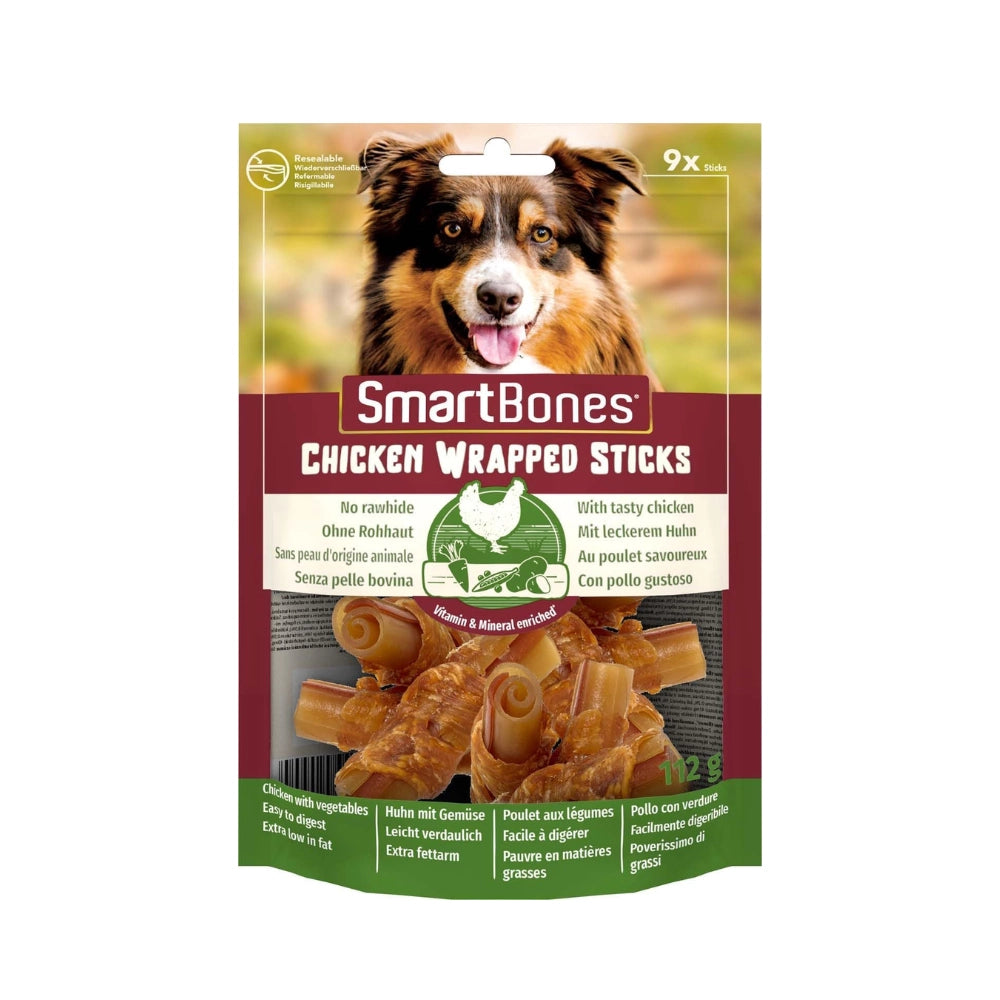 Smart Bones Chıcken Wrapped Sticks Tavuklu Köpek Ödül, 9 lu Paket, 112g