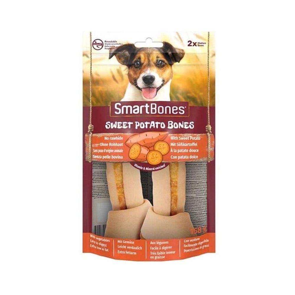 Smart Bones Sweet Patato Bones Tatlı Patatesli Köpek Ödül, 2 li Paket, 158g