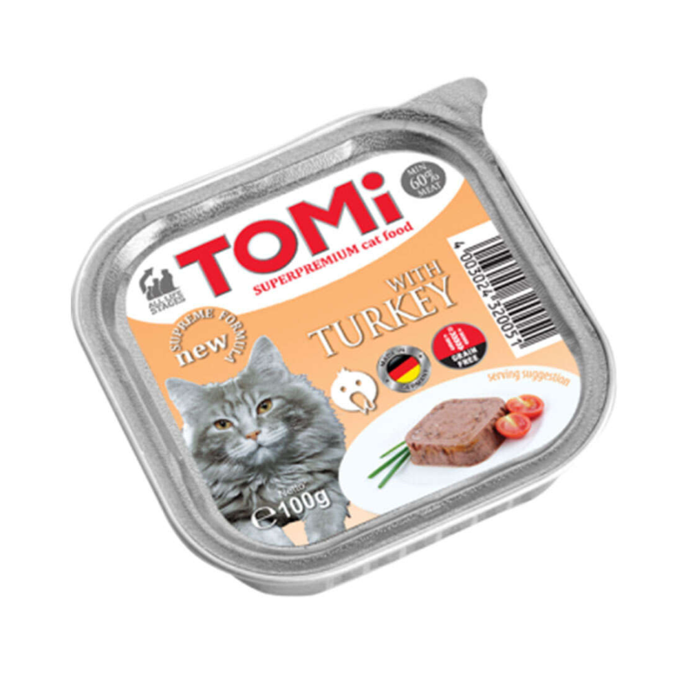 Tomi Pate Yetişkin Kedi Konserve Maması, 100g