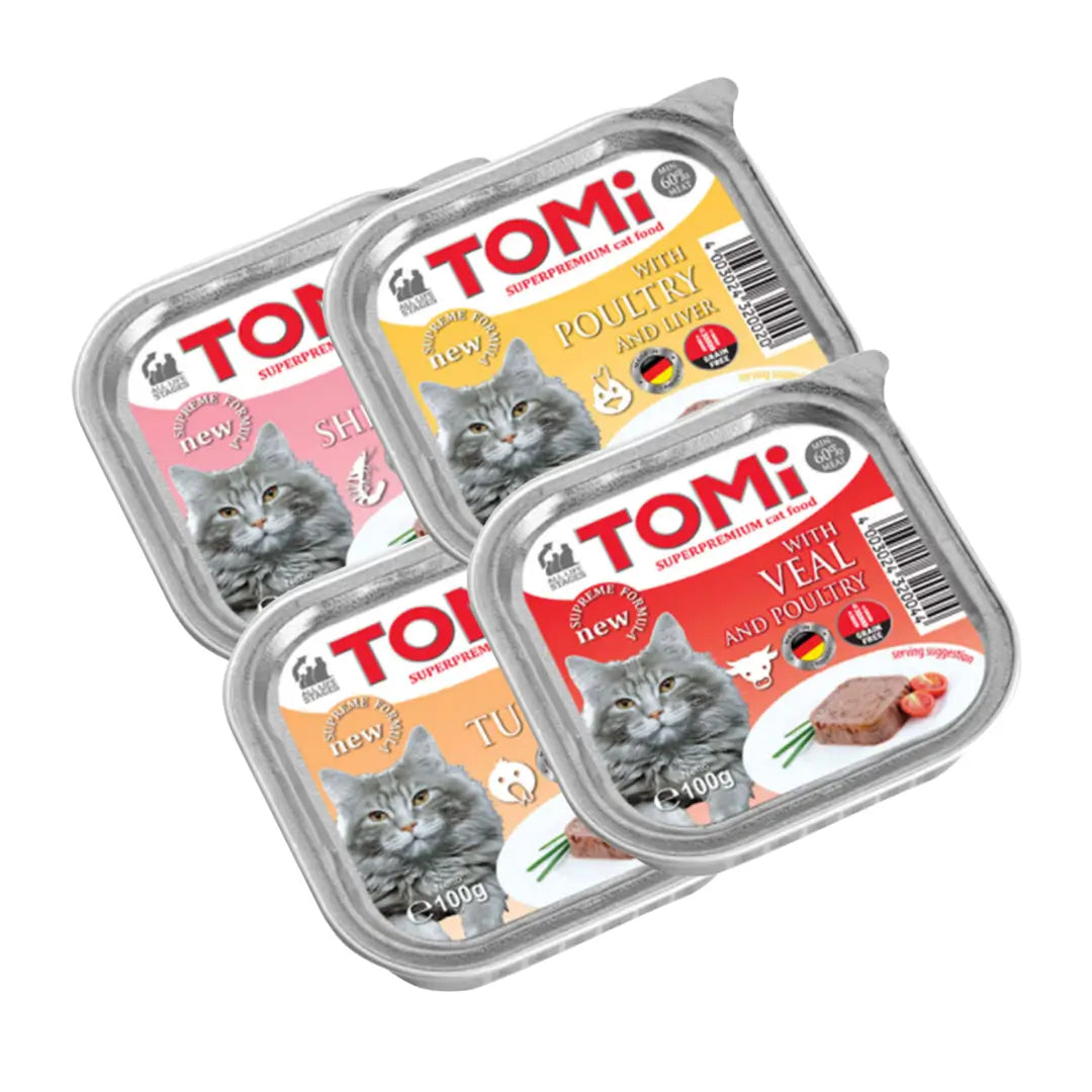 Tomi Pate Yetişkin Kedi Konserve Maması, 100g