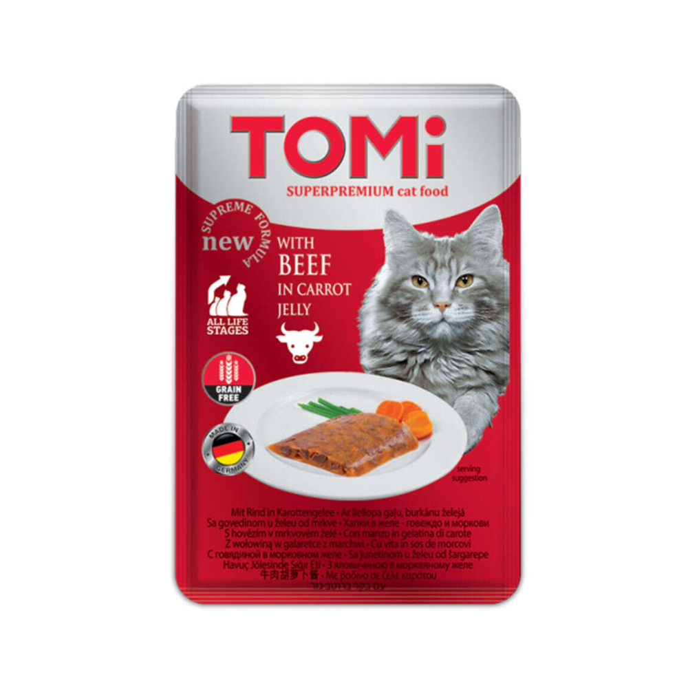 Tomi Poach Tahılsız Yetişkin Kedi Yaş Mama Maması, 100g