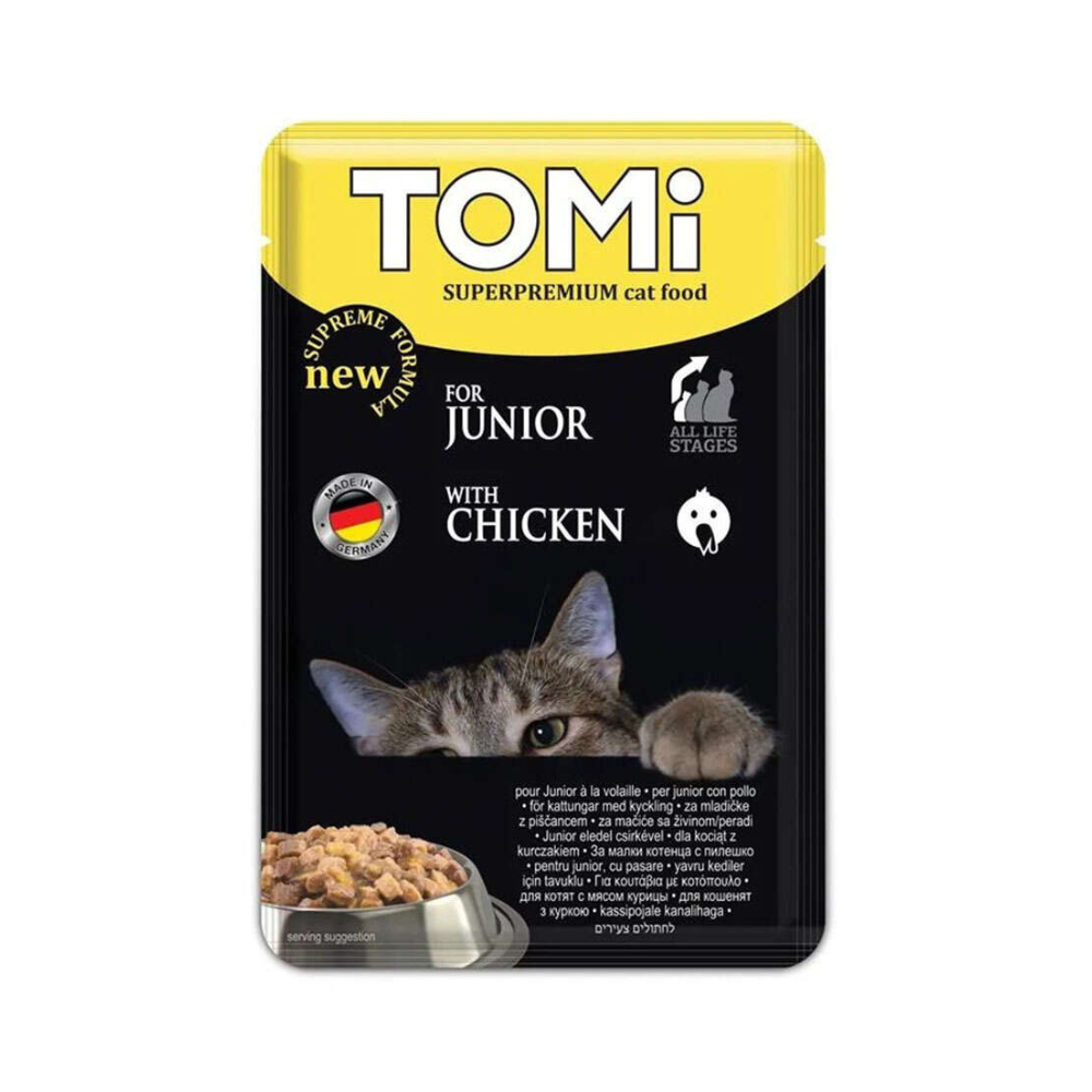 Tomi Poach Kümes Hayvanlı Yavru Kedi Yaş Maması, 100g