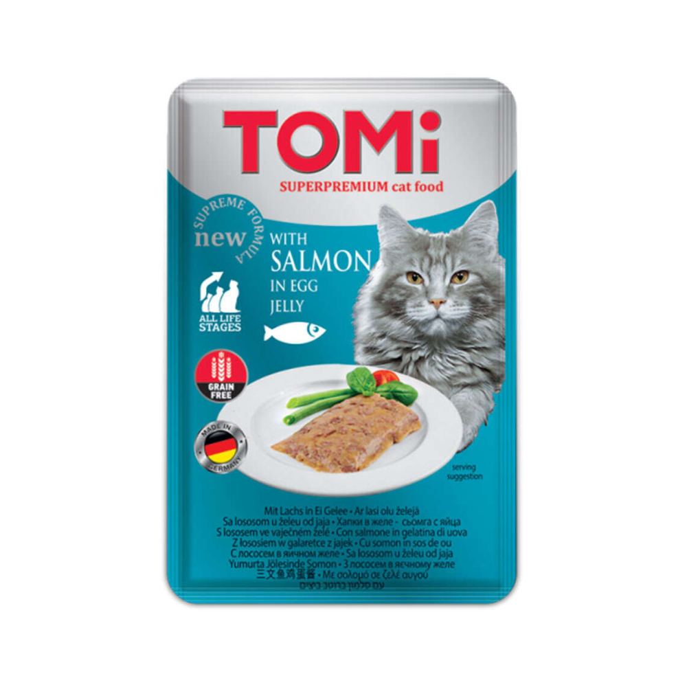 Tomi Poach Tahılsız Yetişkin Kedi Yaş Mama Maması, 100g