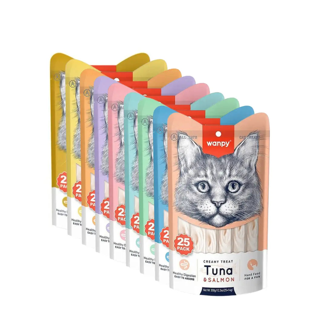 Wanpy Creamy Treat Kedi Krema Ödül, 25 li Paket, 14g
