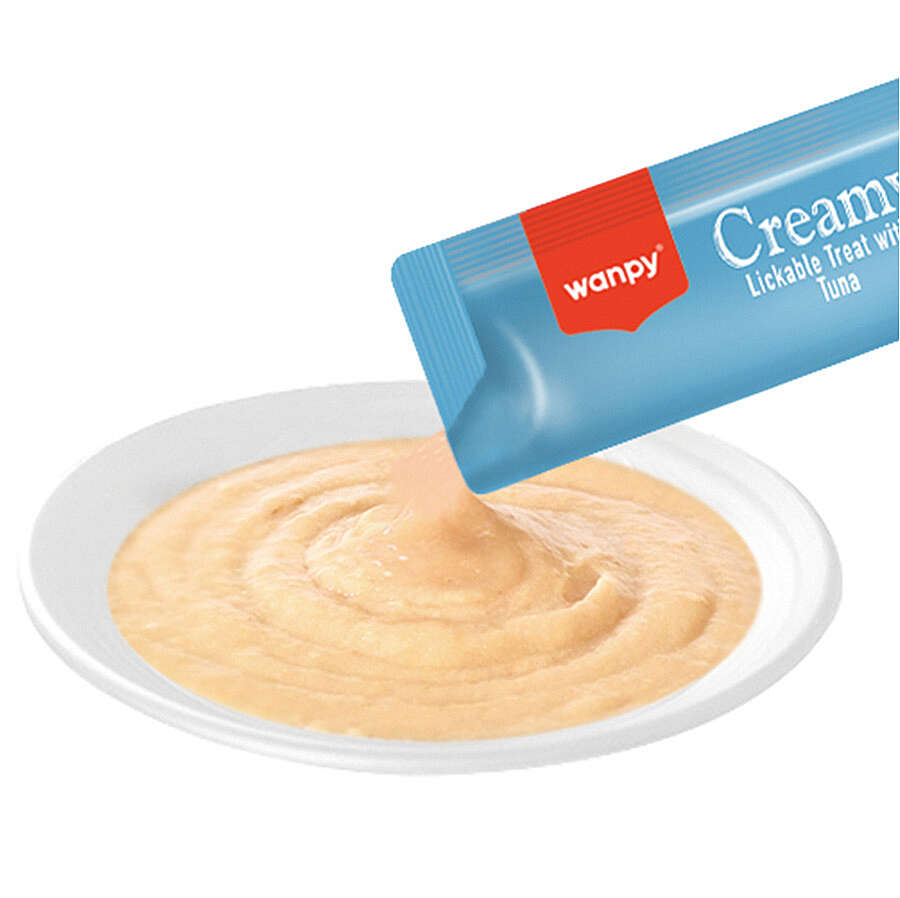 Wanpy Likit Treat Ton Balıklı Kedi Krema Ödül, 25 li Paket, 14g