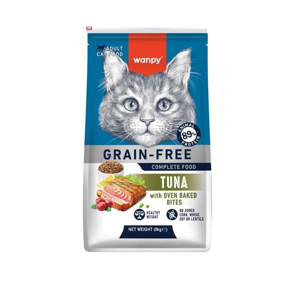 Wanpy Ton Balıklı Tahılsız Yetişkin Kedi Mama, 8kg