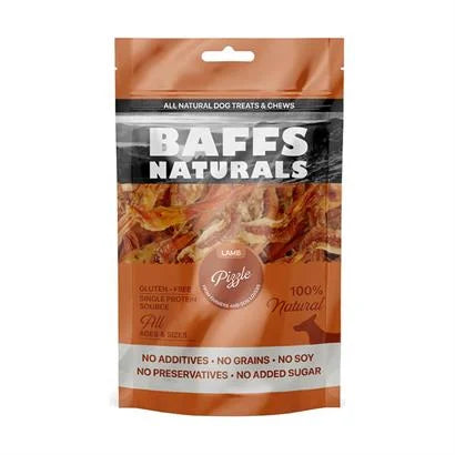 Baffs Naturals Kuzu Kamışlı Köpek Snack Ödül Maması, 100 g
