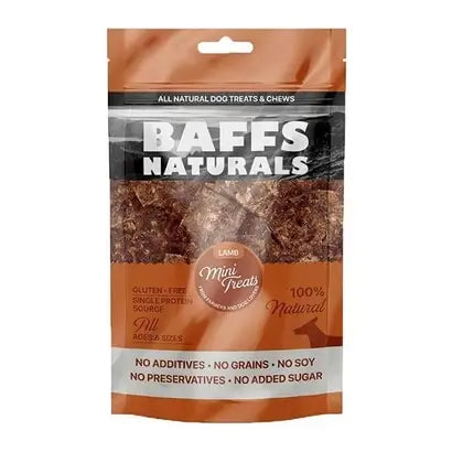 Baffs Naturals Mini Kuzulu Köpek Snack Ödül Maması, 100 g