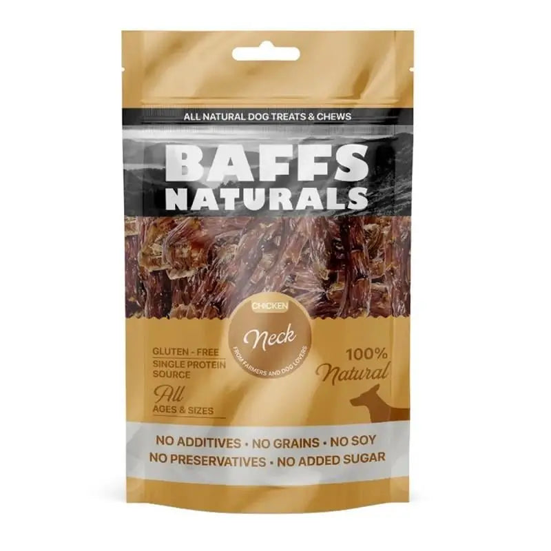 Baffs Naturals Tavuk Boynulu Köpek Snack Ödül Maması, 100 g