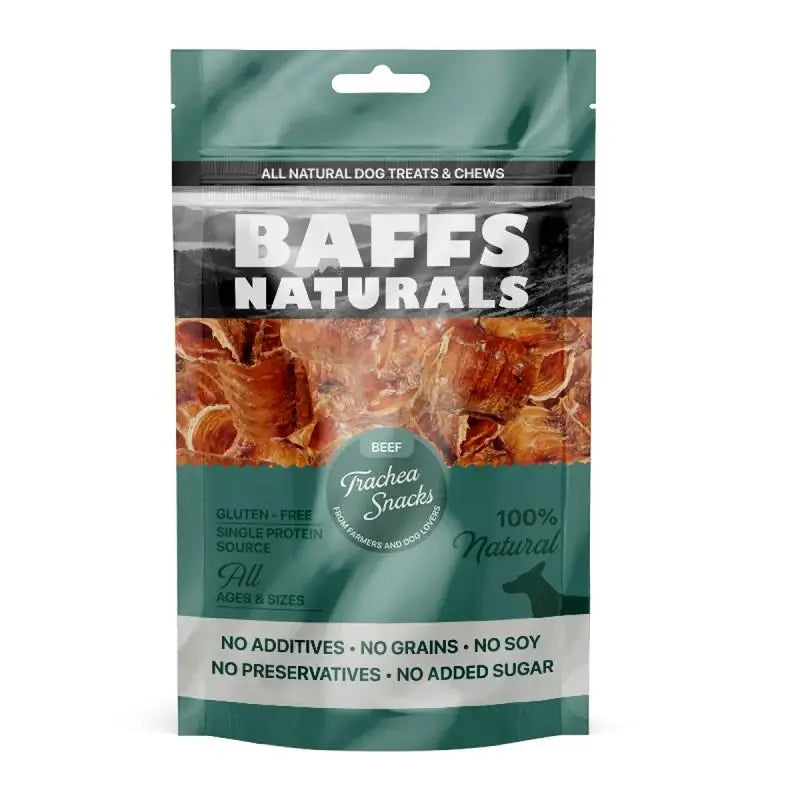 Baffs Naturals Beef Trachea Snacks Dana Gırtlağı Köpek Snack Ödül Maması, 100 g