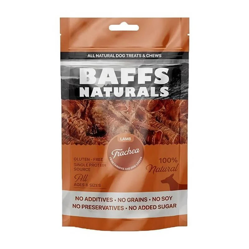 Baffs Naturals Lamb Trechea Kuzu Gırtlağı Köpek Çubuk Ödül Maması, 100 g