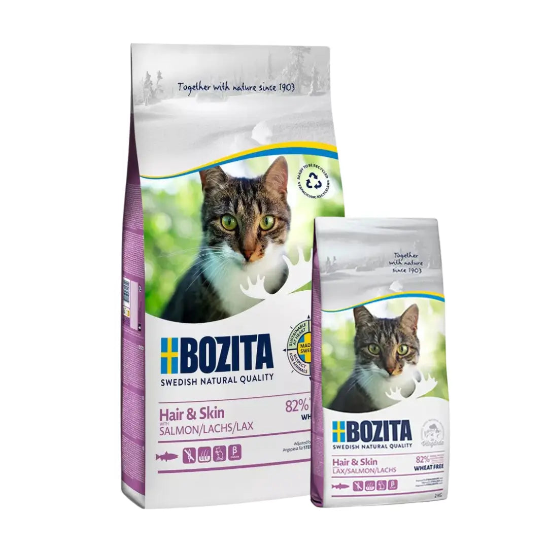 Bozita Hair & Skin Deri ve Tüy Sağlığı Somonlu Yetişkin Kedi Maması