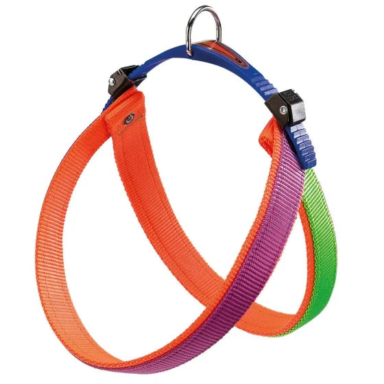 Ferplast Agila Colars 6 Ergonomik Köpek Gezdirme Tasması, Mor/Turuncu