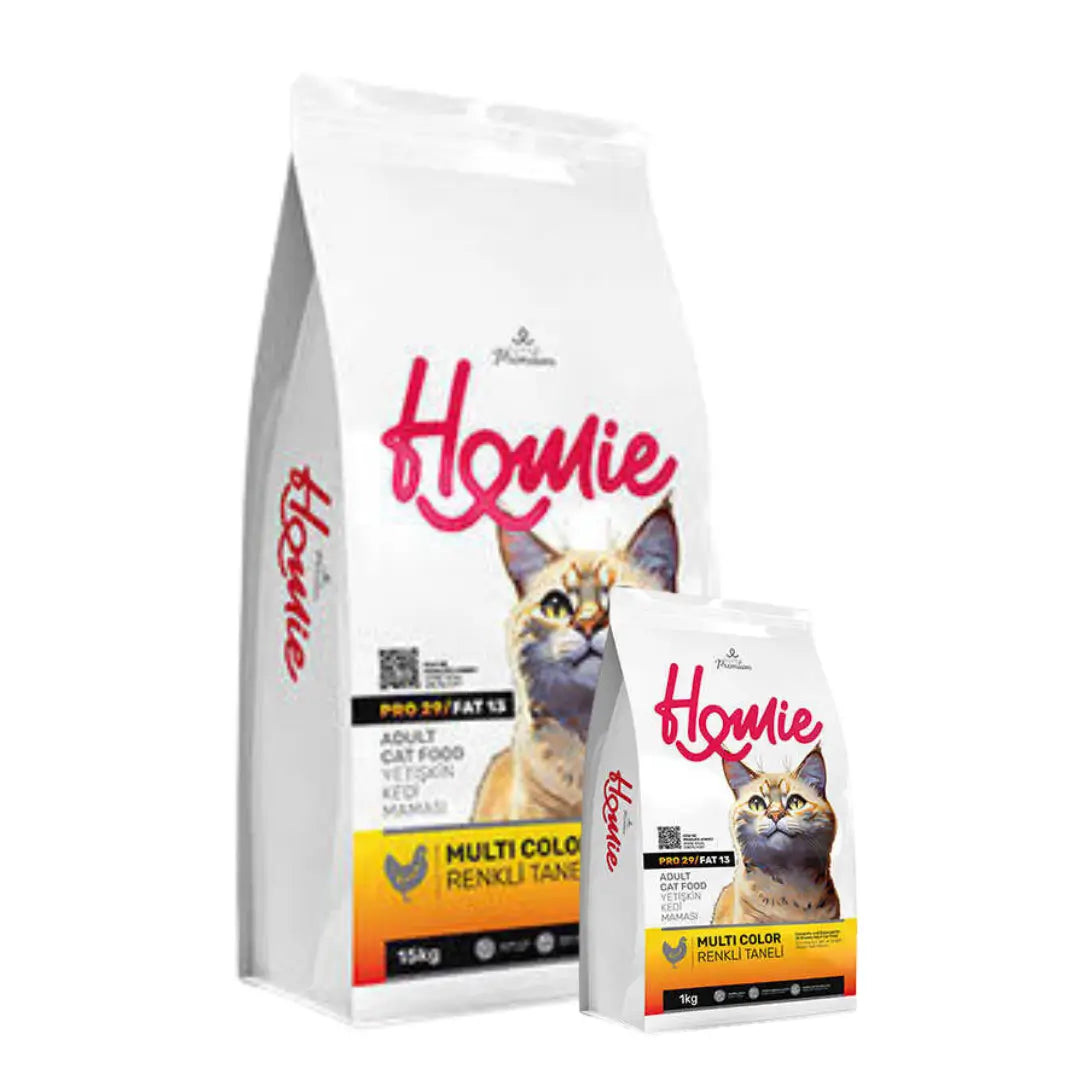 Homie Super Premium Multi Color Tavuklu Yetişkin Kedi Maması