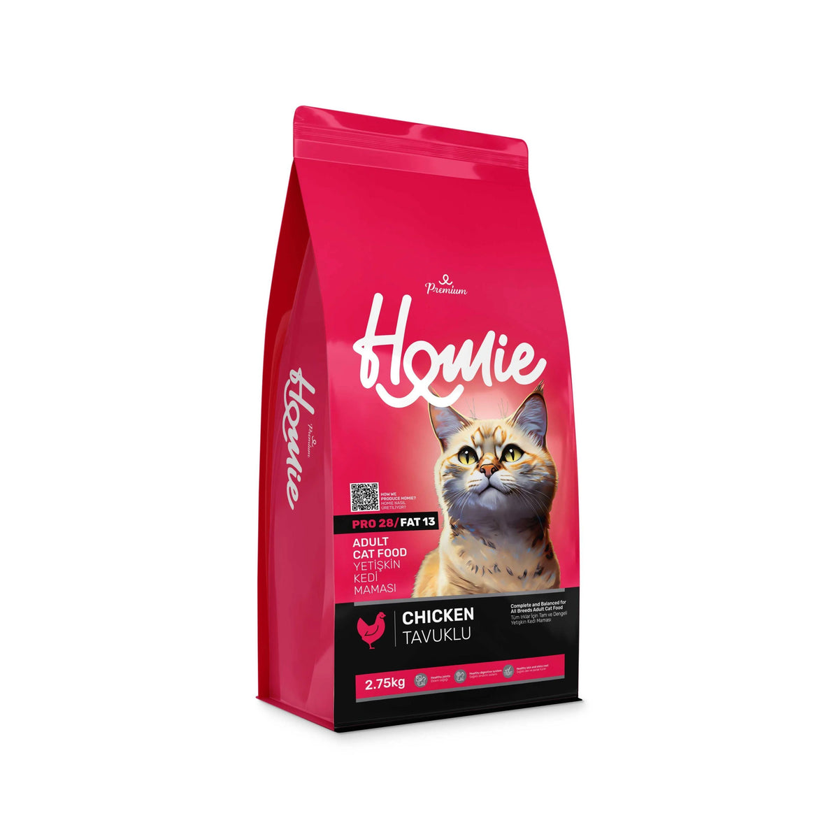 Homie Premium Tavuklu Yetişkin Kedi Maması