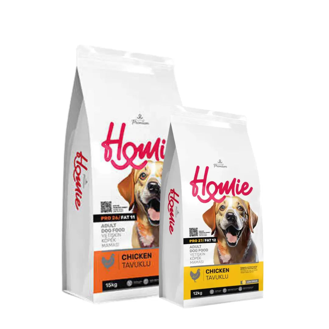 Homie Super Premium Tavuklu Az Tahıllı Yetişkin Köpek Maması