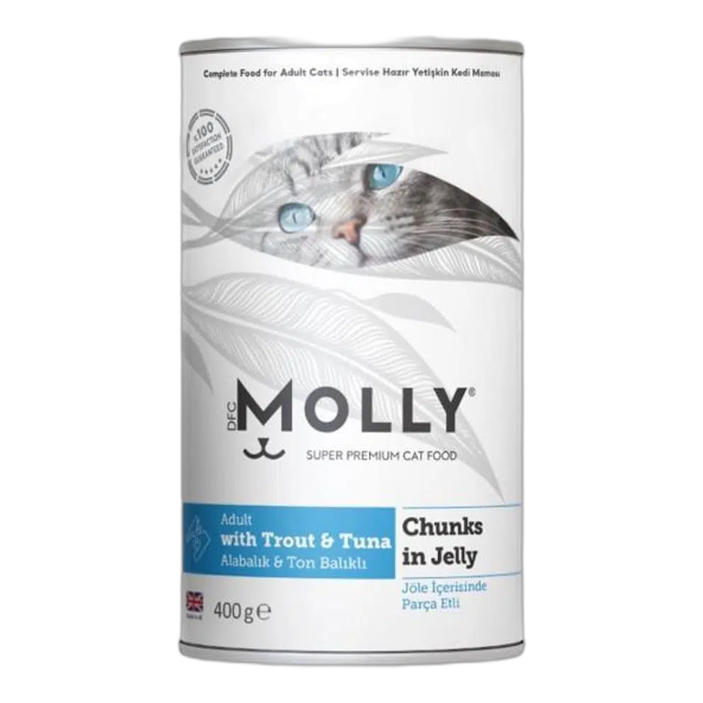 Molly Jöle İçinde Yetişkin Konserve Kedi Konserve Maması, 400 g