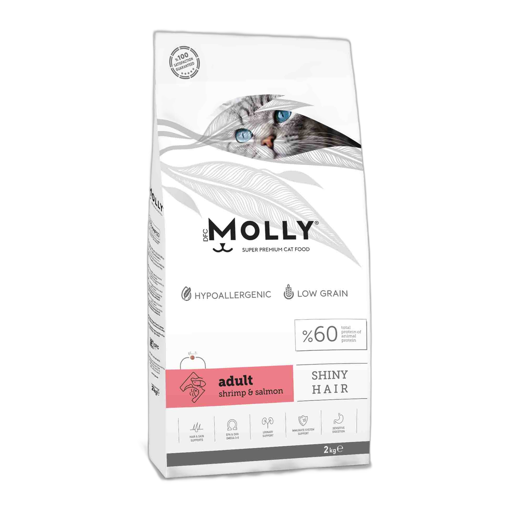 Molly Karidesli ve Somonlu Yetişkin Kedi Maması