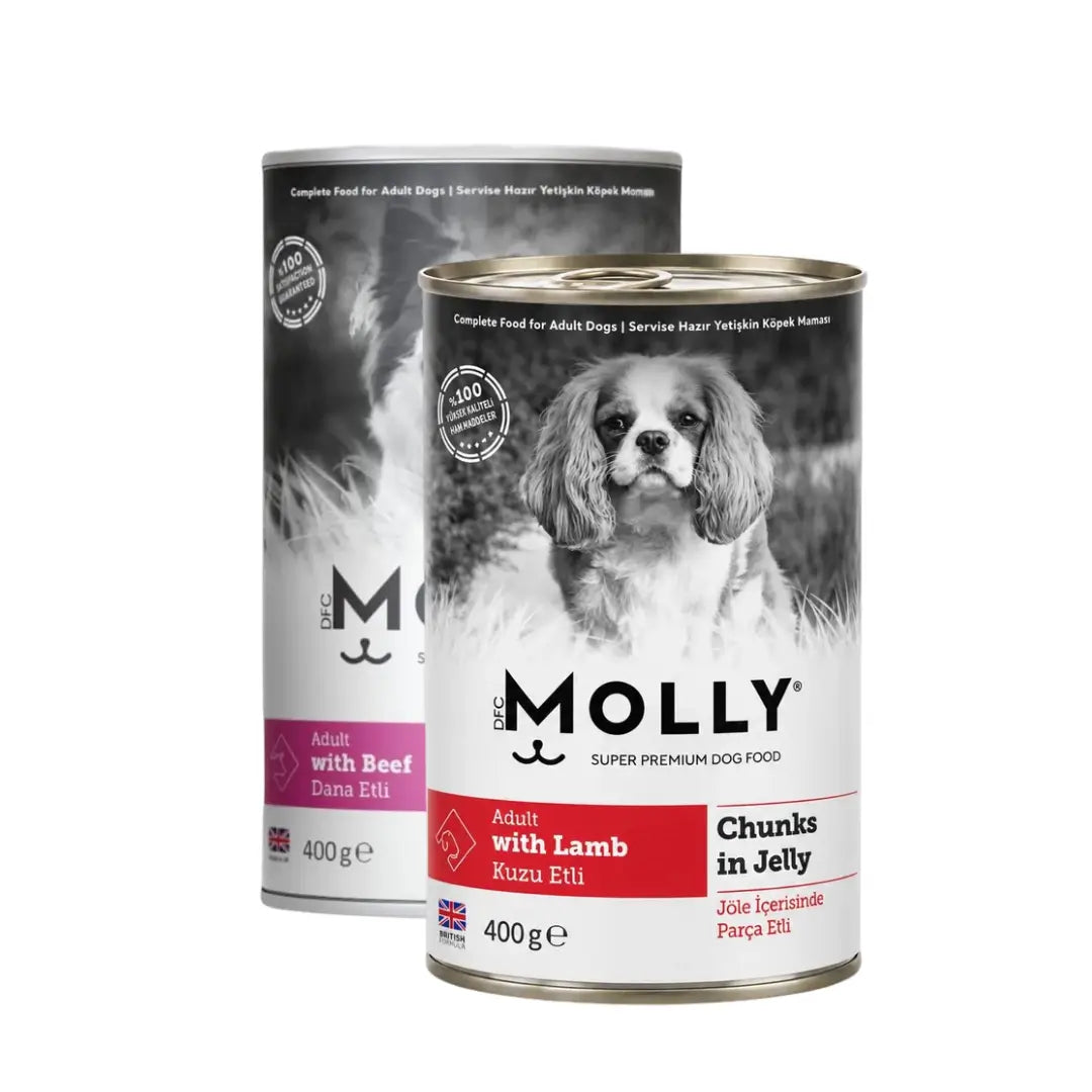 Molly Jöle İçinde Yetişkin Konserve Köpek Konserve Maması, 400 g