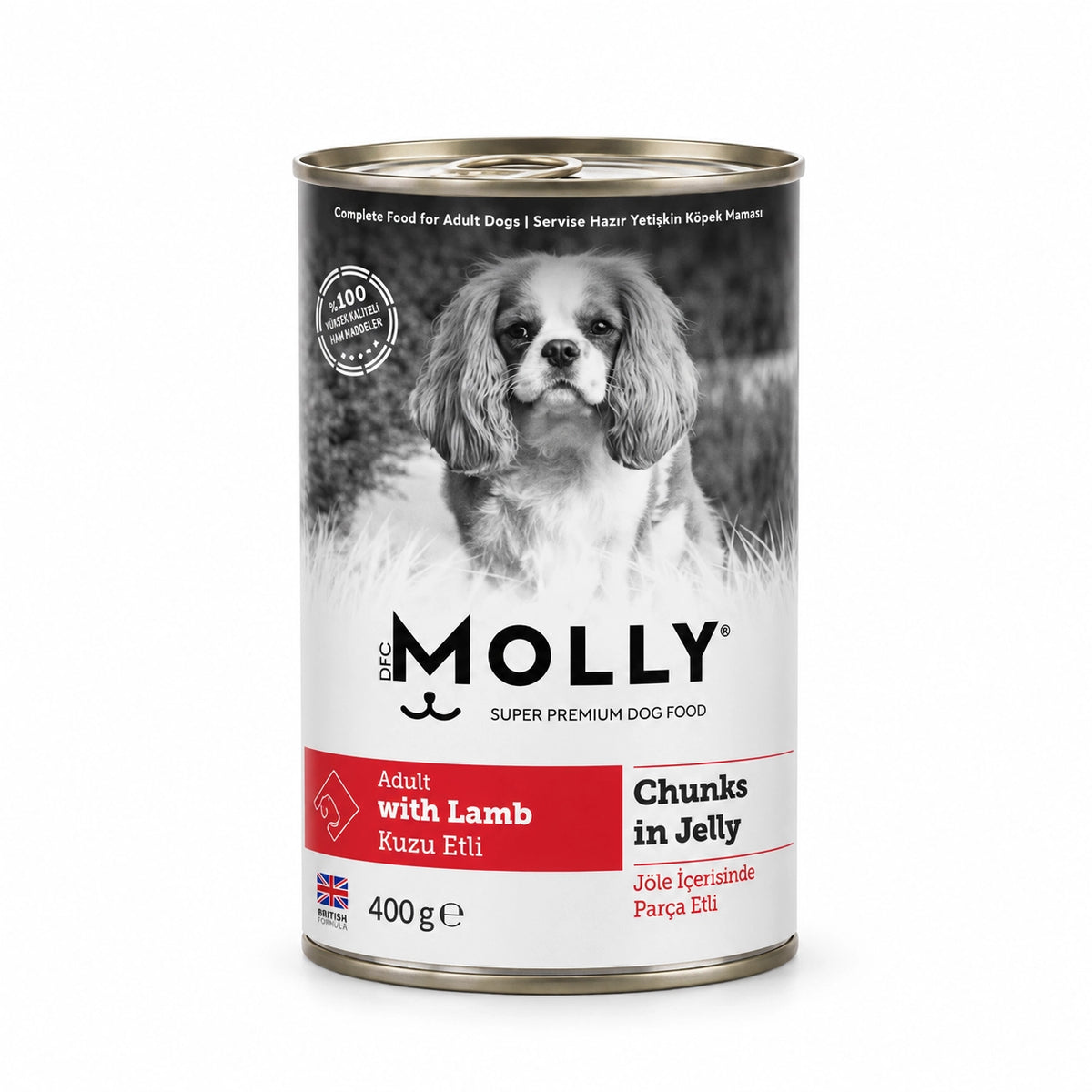Molly Jöle İçinde Yetişkin Konserve Köpek Konserve Maması, 400 g