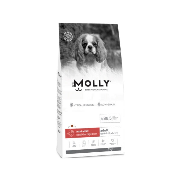 Molly Mini Irk Kuzulu ve Yaban Mersinli Yetişkin Köpek Maması
