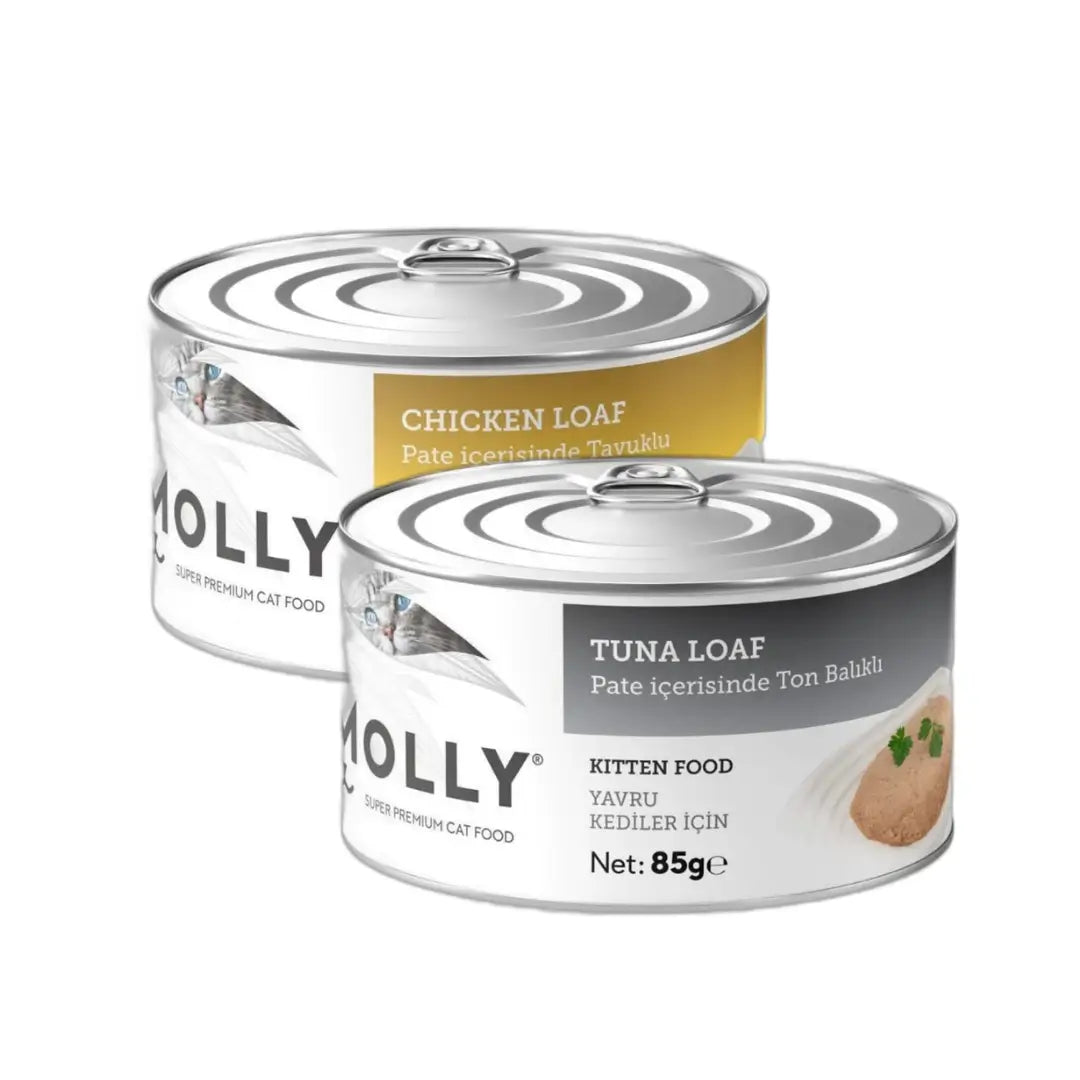 Molly Pate Yavru Konserve Kedi Konserve Maması, 85 g