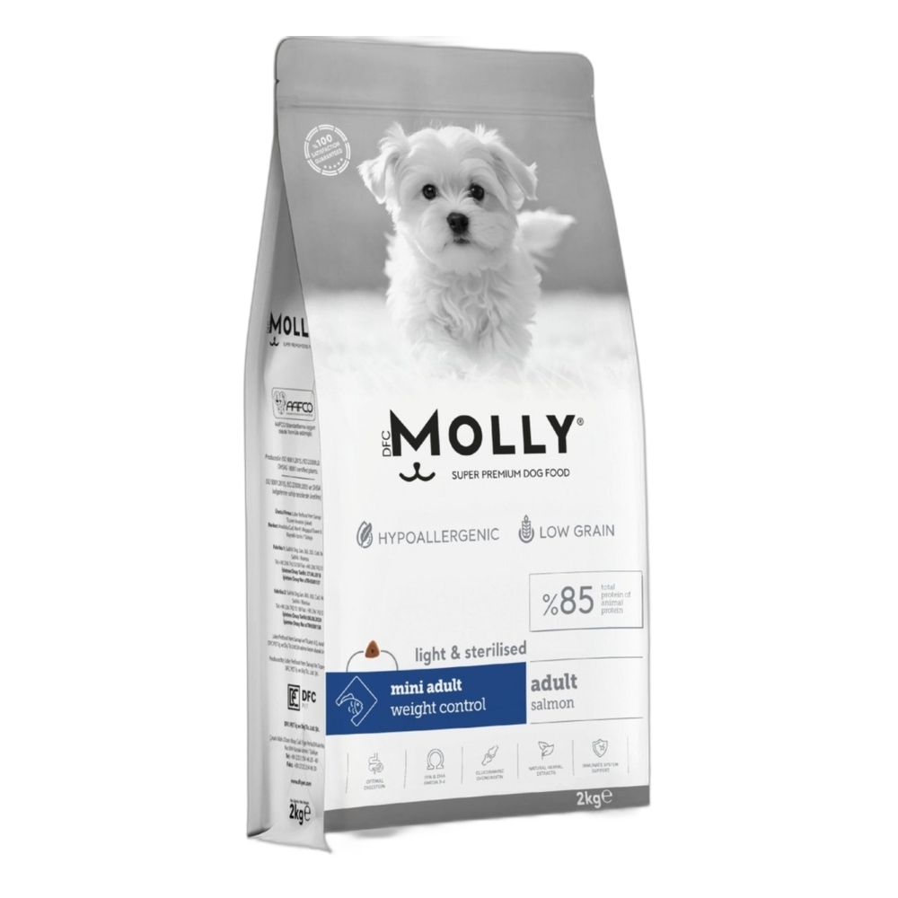Molly Mini Irk Kısırlaştırılmış Somonlu Yetişkin Köpek Maması