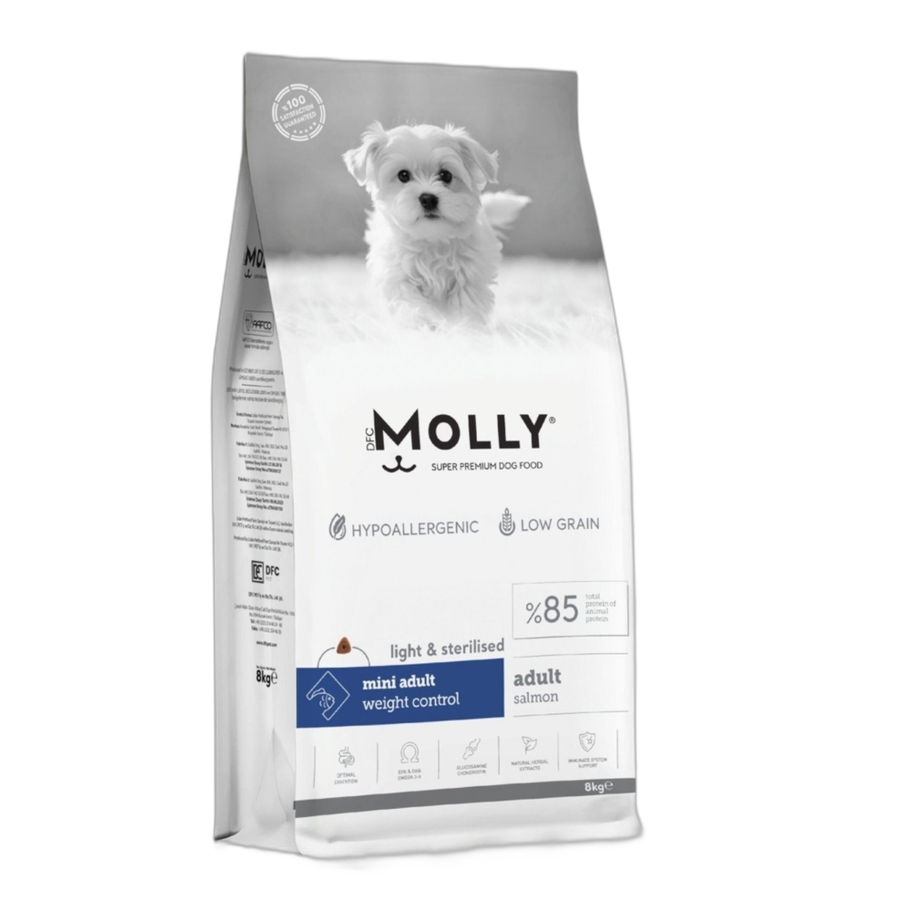 Molly Mini Irk Kısırlaştırılmış Somonlu Yetişkin Köpek Maması