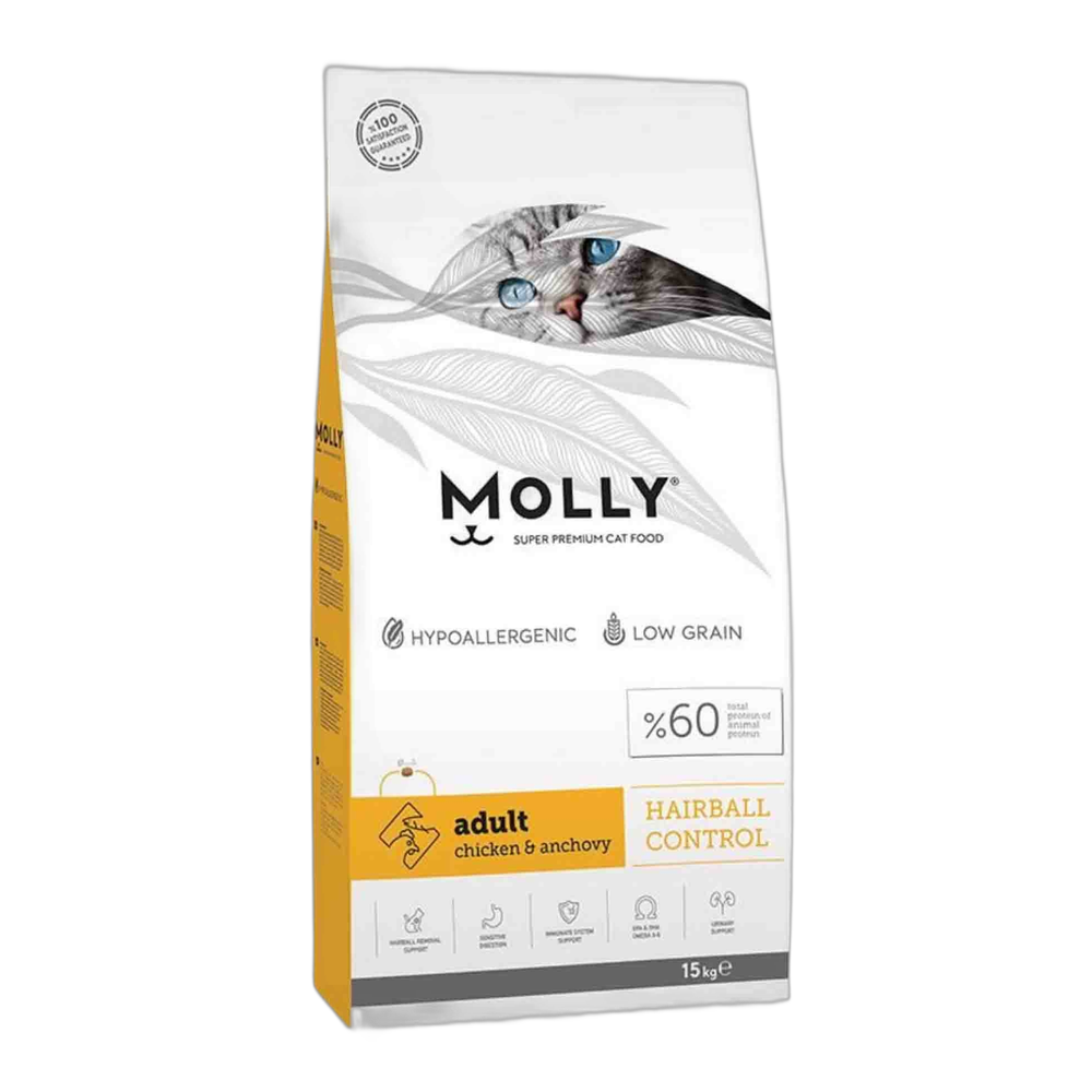 Molly Tavuklu ve Hamsili Yetişkin Kedi Maması