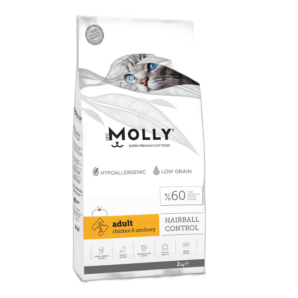 Molly Tavuklu ve Hamsili Yetişkin Kedi Maması