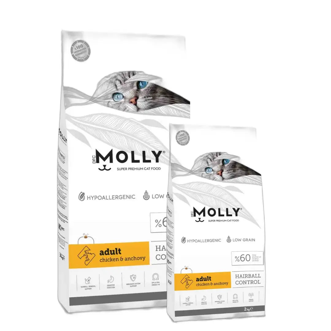 Molly Tavuklu ve Hamsili Yetişkin Kedi Maması