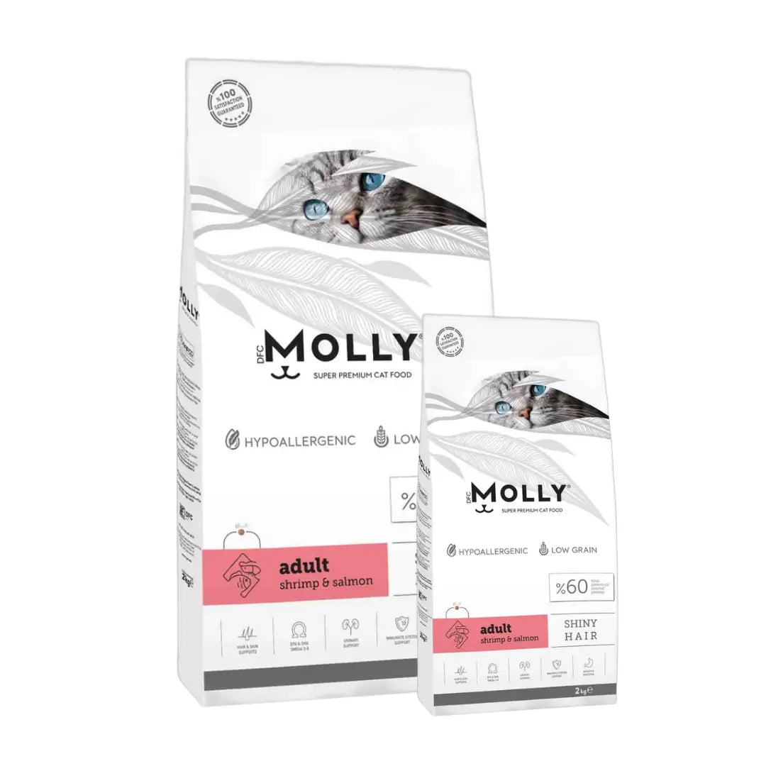 Molly Karidesli ve Somonlu Yetişkin Kedi Maması