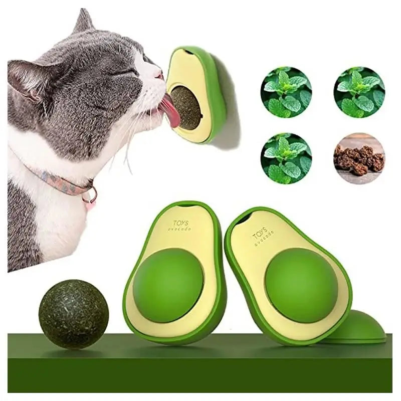 Natura Catnipli İnteraktif Avakado Kedi Nanesi Oyuncak, 6cm