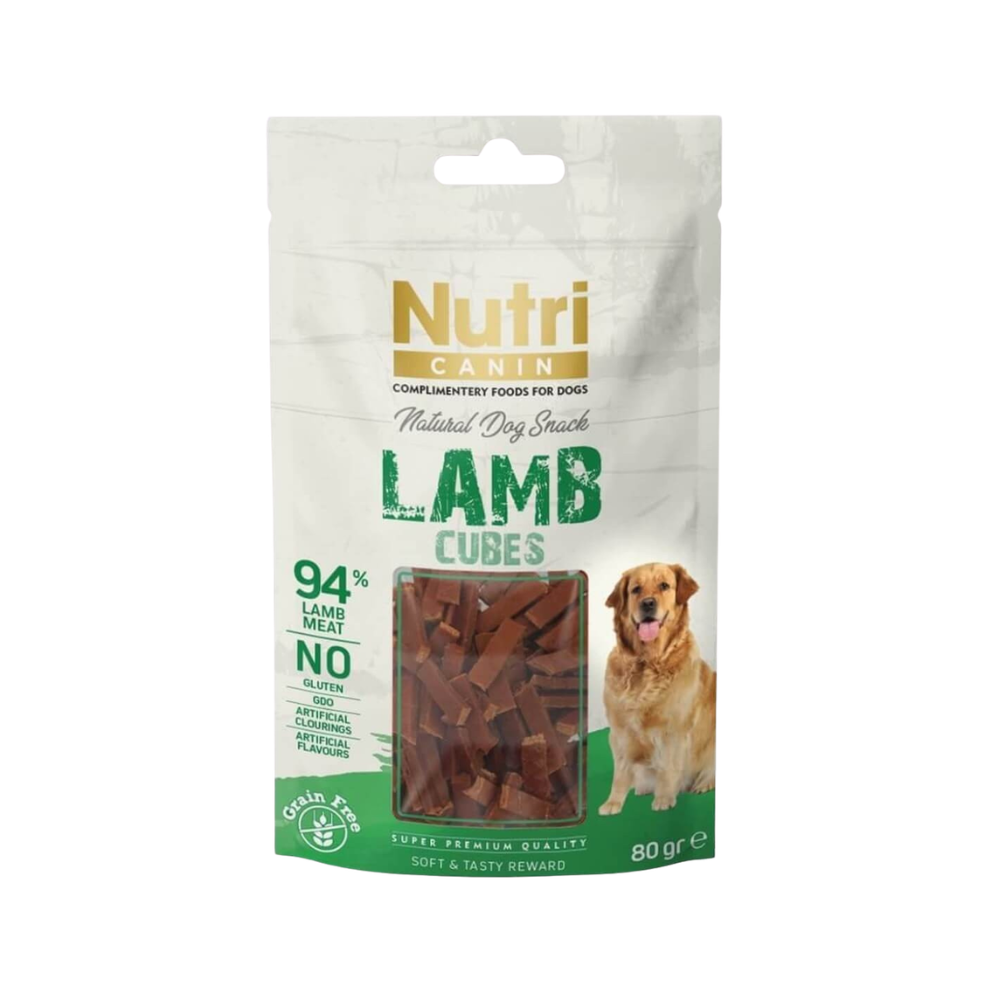 Nutri Cubes Kuzu Etli Yetişkin Köpek Küp Etler Ödül, 80g