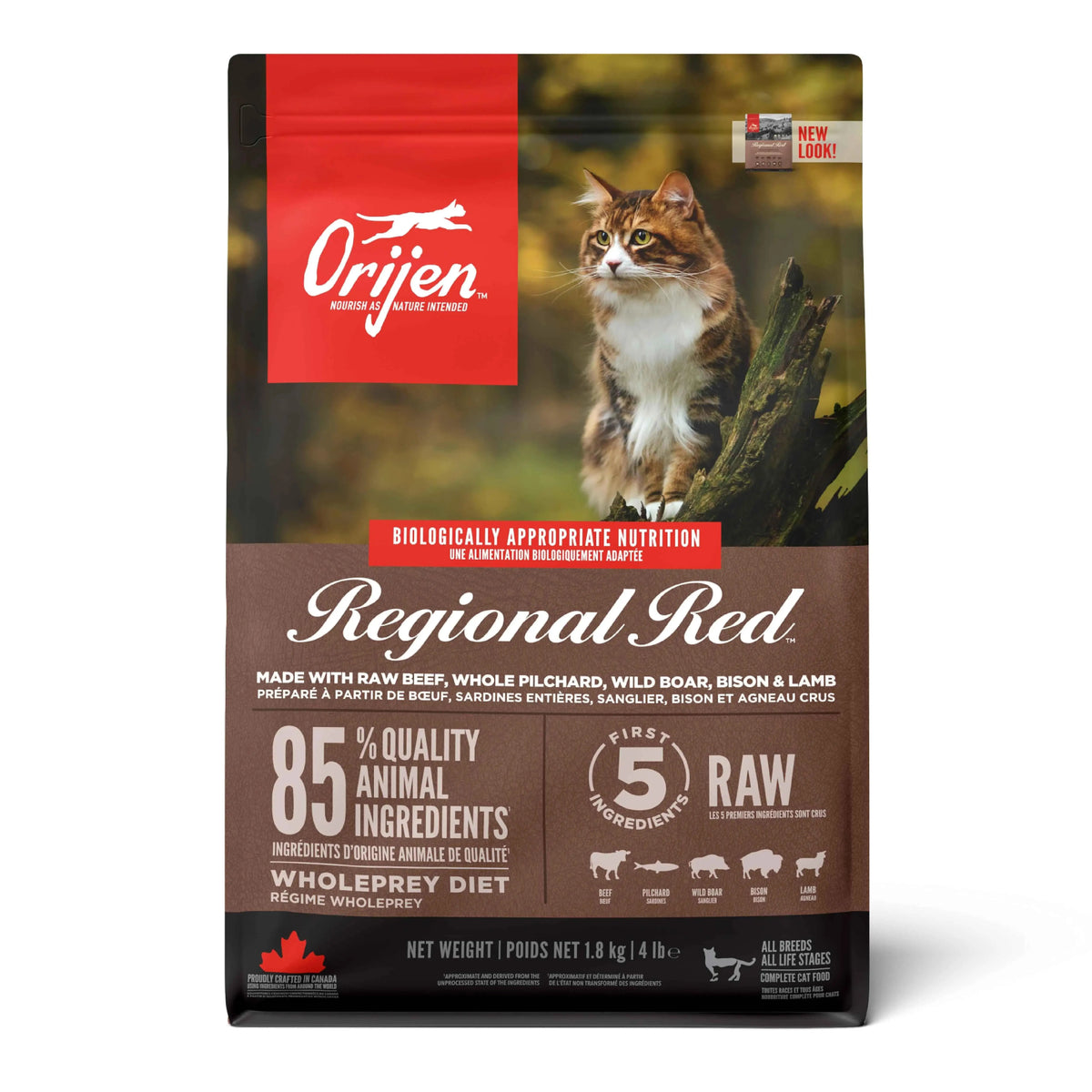 Orijen Regional Red Tahılsız Yetişkin Kedi Maması