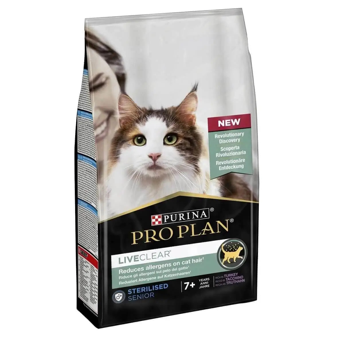Pro Plan Liveclear Kısırlaştırılmış Hindili Yaşlı Kedi Maması, 1.4Kg