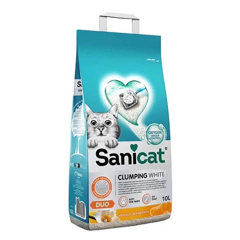 SaniCat Duo Topaklanan Kedi Kumu, 10Lt