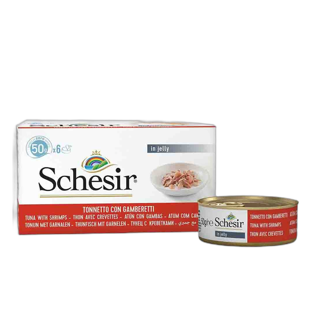 Schesir In Jelly Jöle İçinde Yetişkin Konserve Kedi Konserve Maması, 6 lı Paket, 50 g