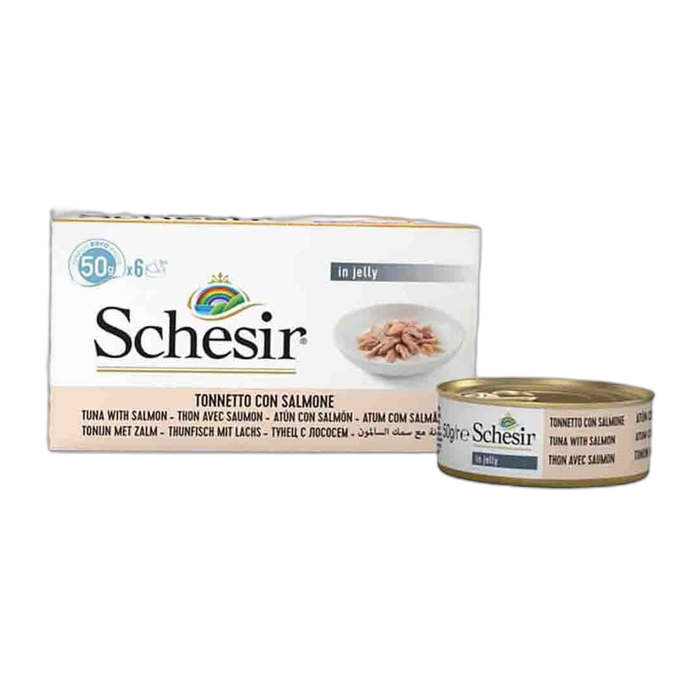 Schesir In Jelly Jöle İçinde Yetişkin Konserve Kedi Konserve Maması, 6 lı Paket, 50 g