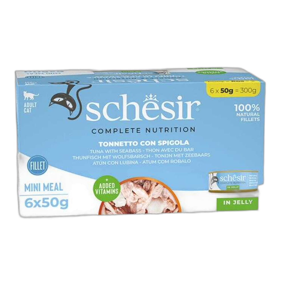 Schesir In Jelly Jöle İçinde Yetişkin Konserve Kedi Konserve Maması, 6 lı Paket, 50 g