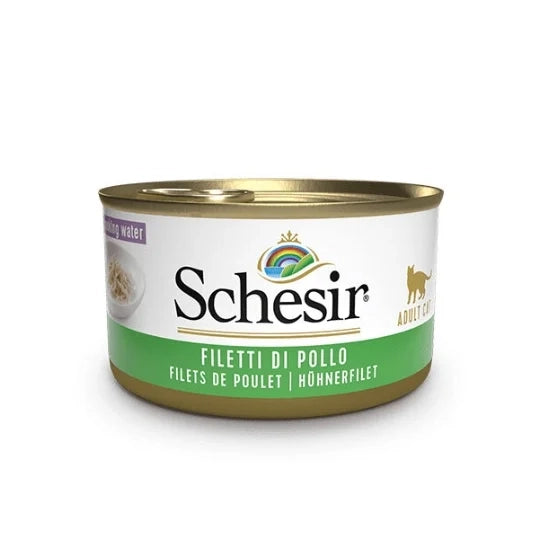 Schesir In Broth Sos İçinde Tavuk Filetolu Yetişkin Konserve Kedi Konserve Maması, 230 g